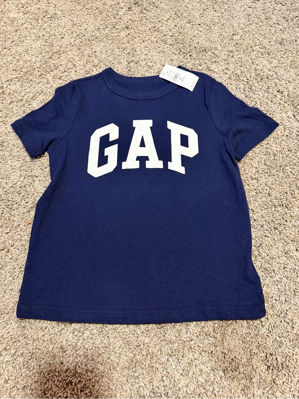 GAP Navy Blue Short-Sleeve Logo Tee